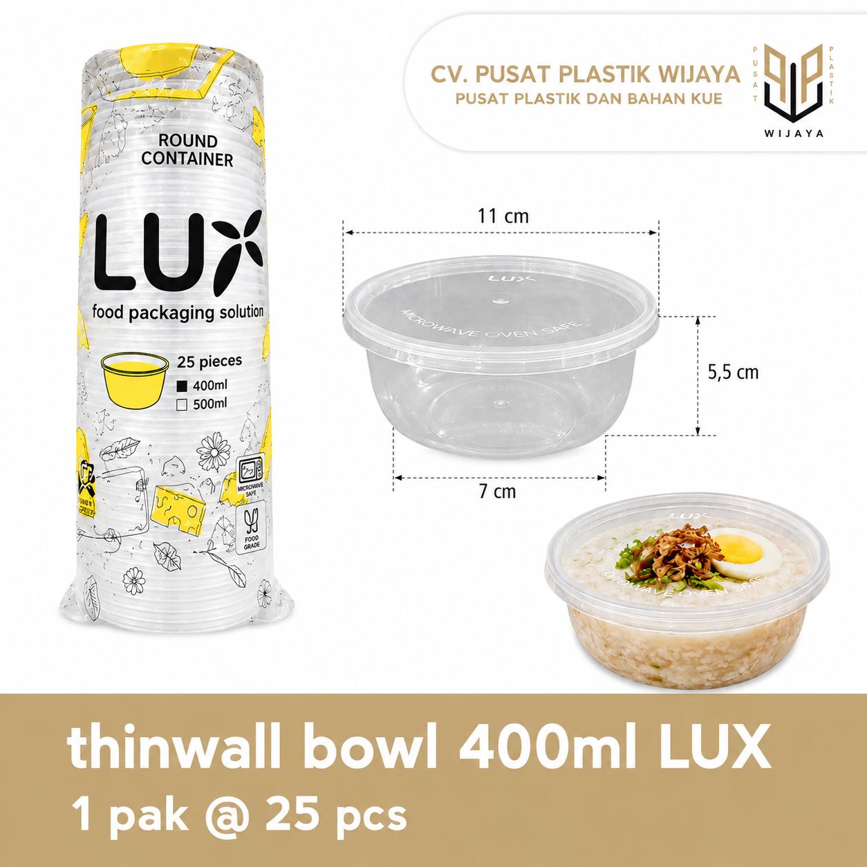 TW BOWL 400ML LUX