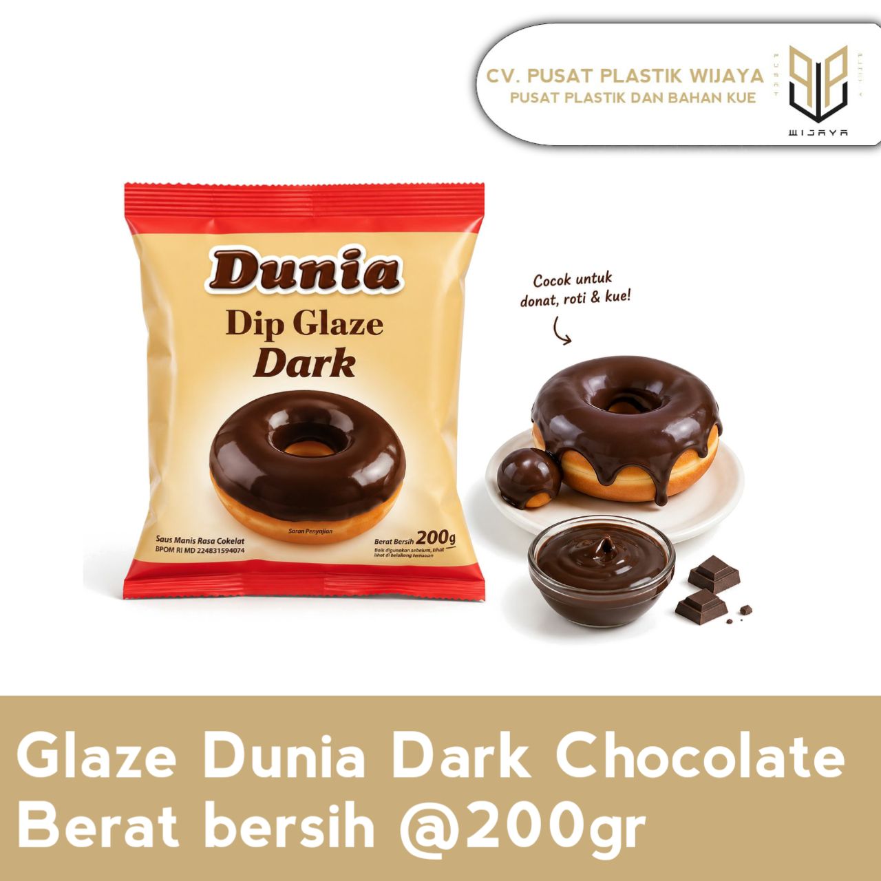 GLAZE DARK DUNIA 200GR