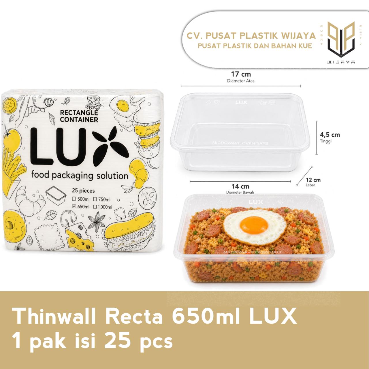 TW RECT 650ML LUX