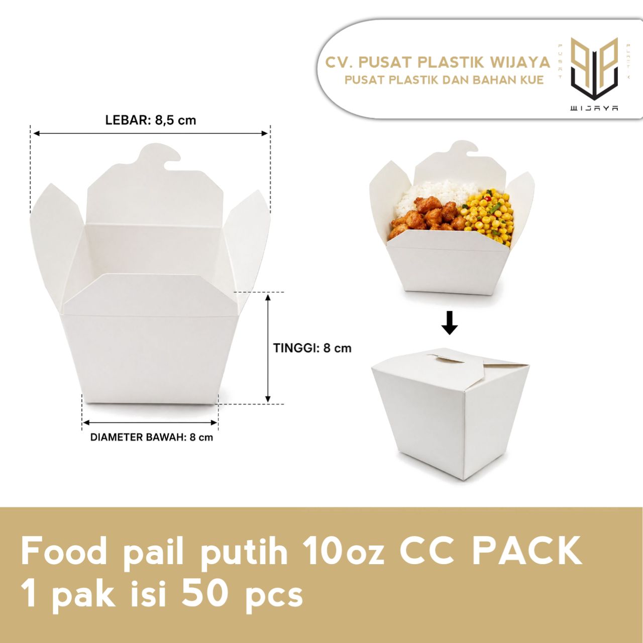 FOODPAIL PUTH 10OZ CCPACK