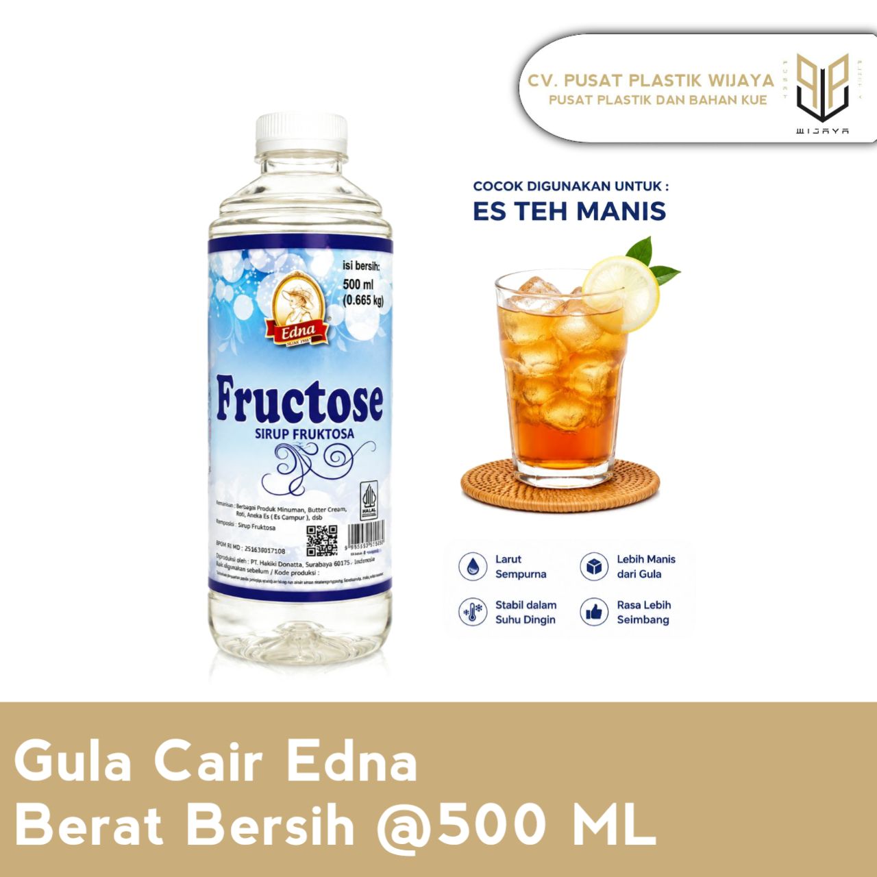 GULA CAIR EDNA 500ML