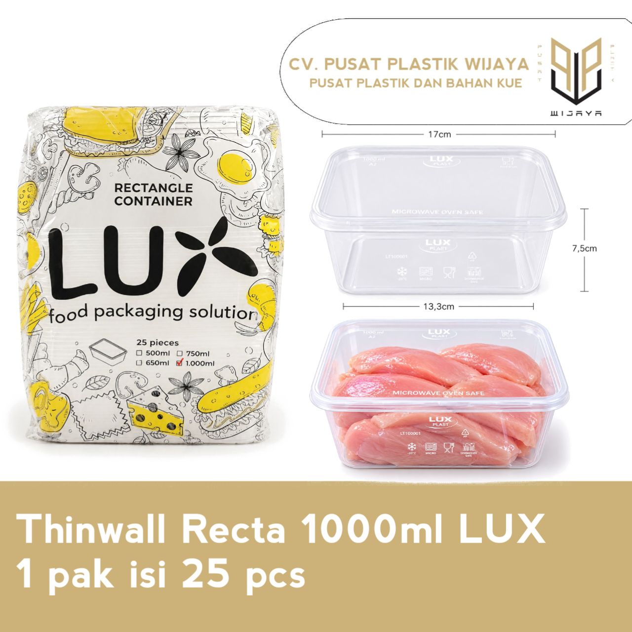 TW RECT 1000ML LUX
