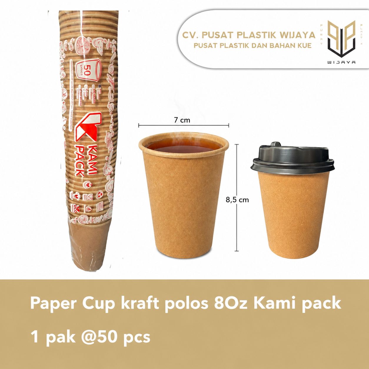 PPR CUP KRAFT 8 POLOS KAMI